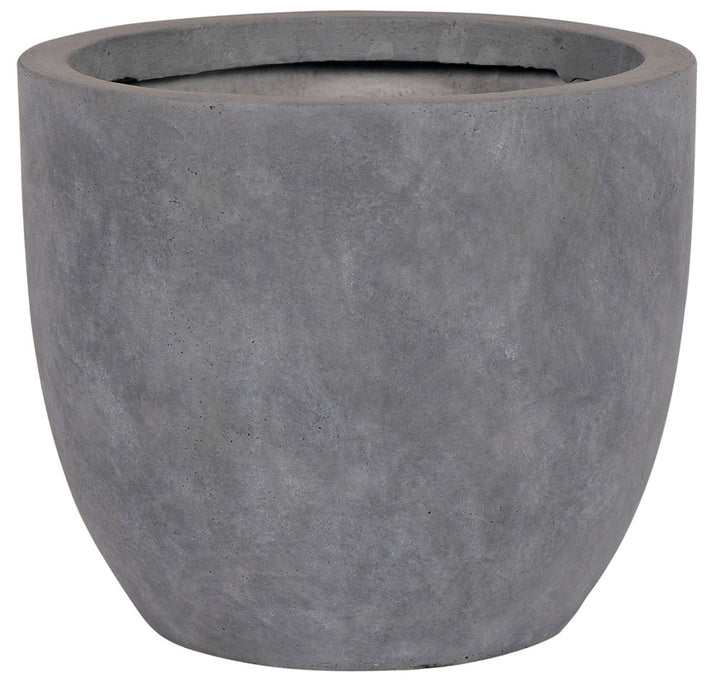 Liverpool fibreclay round pot in Light Grey
