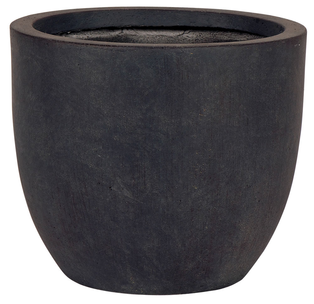 Liverpool fibreclay round pot in Dark Grey