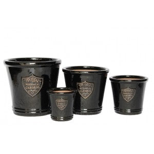 Botanic Planter Pot Black Ø21cm H20cm