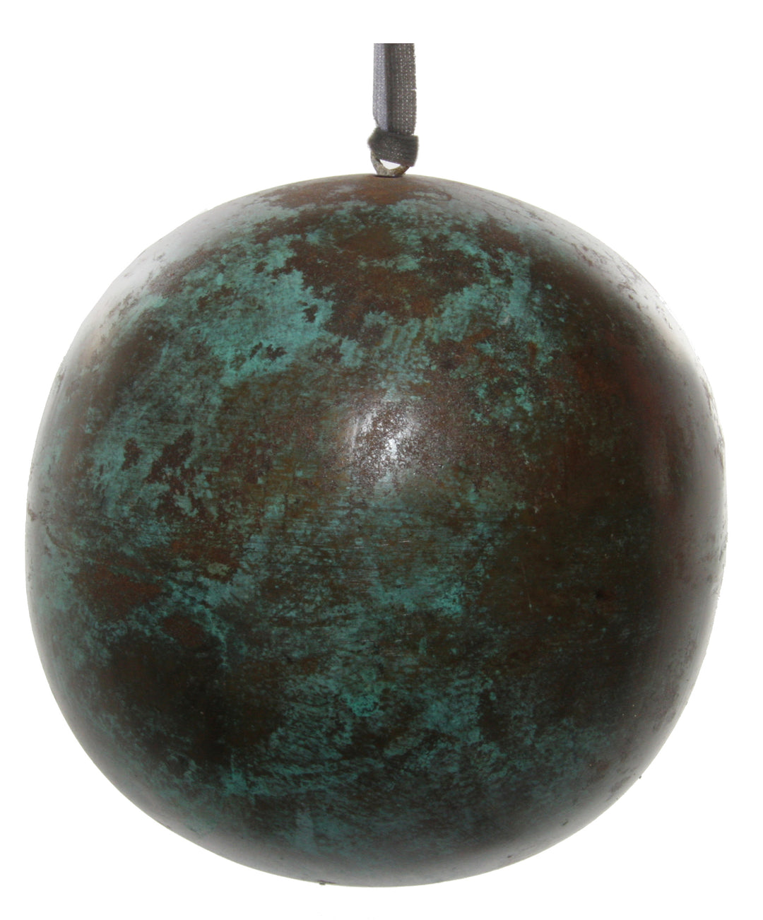 Metal Ball Tarnished Green 8Cm - Christmas - Windyridge Garden Centre