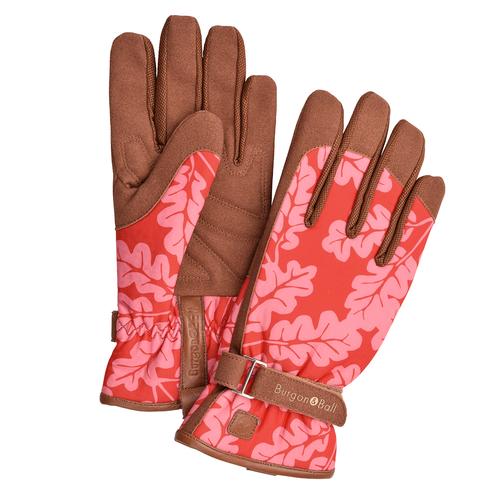 Oak Leaf  Gloves Poppy  M/L