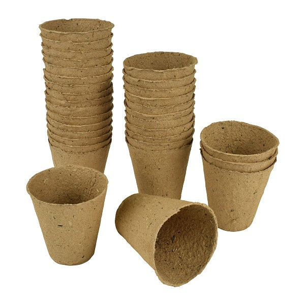Fibre Pots Round 6Cm (24)- Tools & Equipment - Windy Ridge Garden Centre