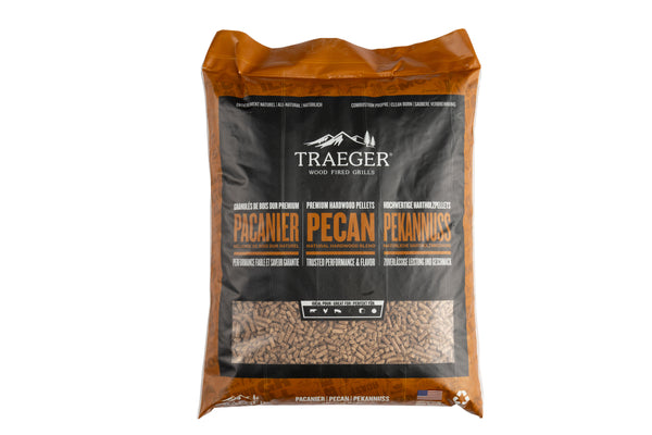 TRAEGER MULTILINGUAL - PECAN PELLETS 9 kg BAG