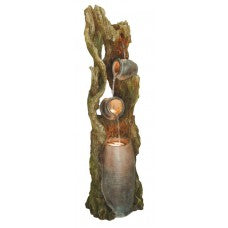 Pouring Driftwood Pots
