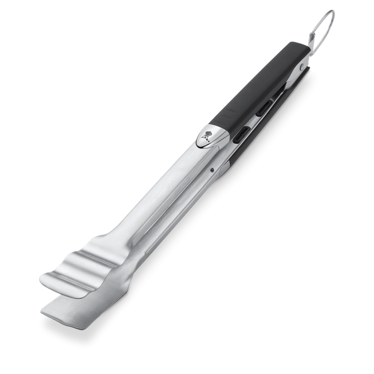 PREMIUM SPECIALITY TONGS - STAINLESS STEEL, BLACK - Weber BBQ - Windyridge Garden Centre