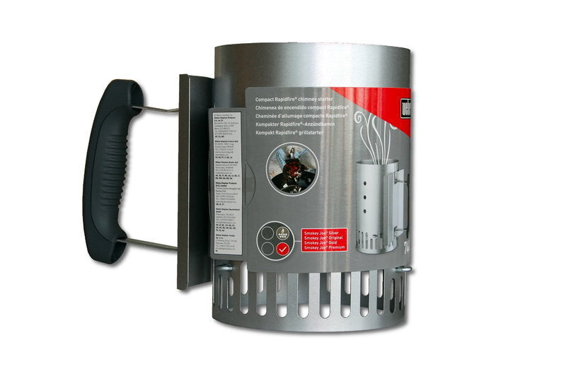 WEBER RAPIDFIRE CHIMNEY STARTER - PORTABLE FOR SMOKEY JOE AND GO-ANYWHERE