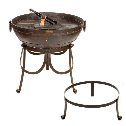 Kadai Fire Pit with high and low stand