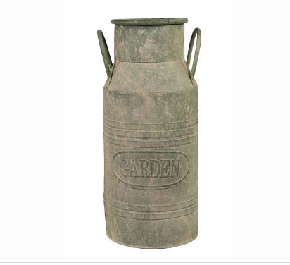 Roman Milk Can Old Green D16H46