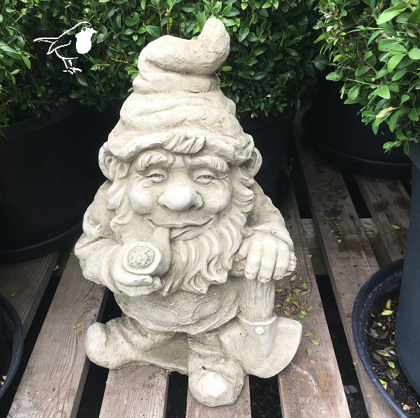 Smoking Gnome - Garden Ornaments - Windyridge Garden Centre