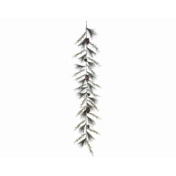 Snowy Garland Glitter Acrylic - Christmas - Windyridge Garden Centre