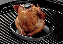 Weber DELUXE POULTRY ROASTER - FITS 57CM CHARCOAL BARBECUES AND Q 3000 SERIES AND UP
