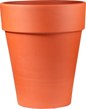 Traditional Terracotta Long Tom Pot Ø50.6cm H60.6cm