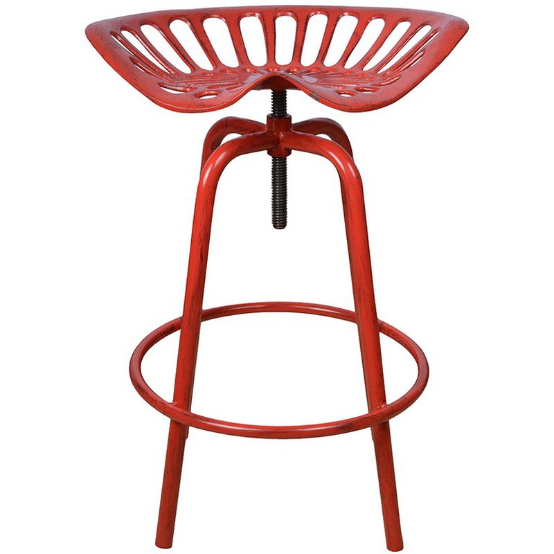 Tractor chair red
