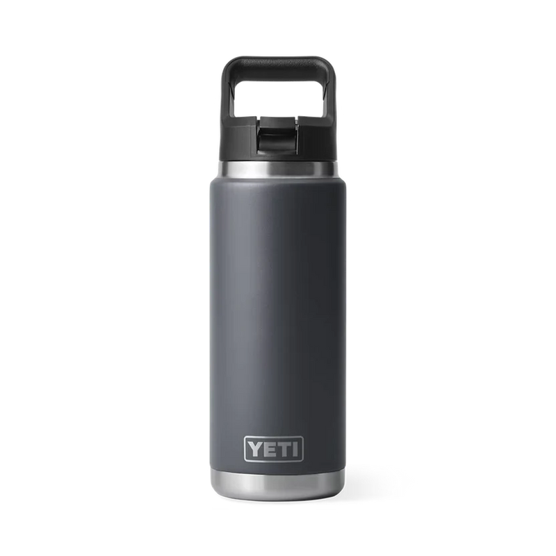 Yeti Rambler 26 Oz Straw Bottle Charcoal
