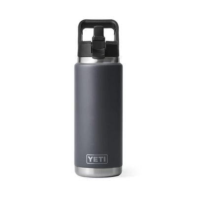 Yeti Rambler 26 Oz Straw Bottle Charcoal