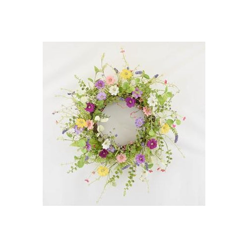 WILDFLOWER WREATH 55CM