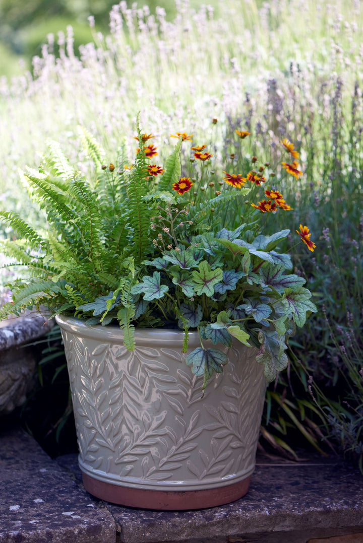 32CM WMORRISV POT GREEN