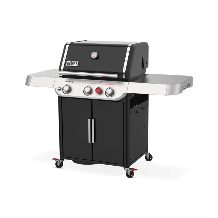 Weber Genesis E325s right side view showing tool hooks