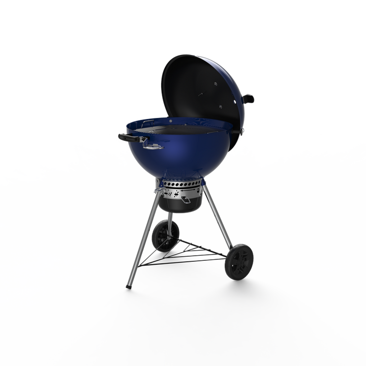 Lid open on a Weber Master-Touch C-5750