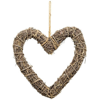 Willow Hanging Heart - Christmas - Windyridge Garden Centre