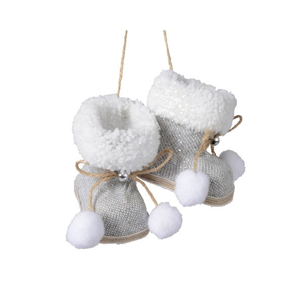 Cot Pair Of Boots W Hanger7X9X7Cm - Christmas - Windyridge Garden Centre