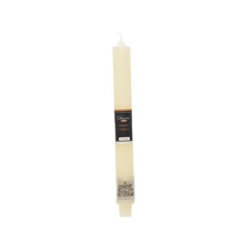 Wax Dinner Candle Rustic Off-White - Christmas Lights - Windyridge Garden Centre
