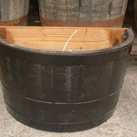 Dark Oak Ø65cm Flatback