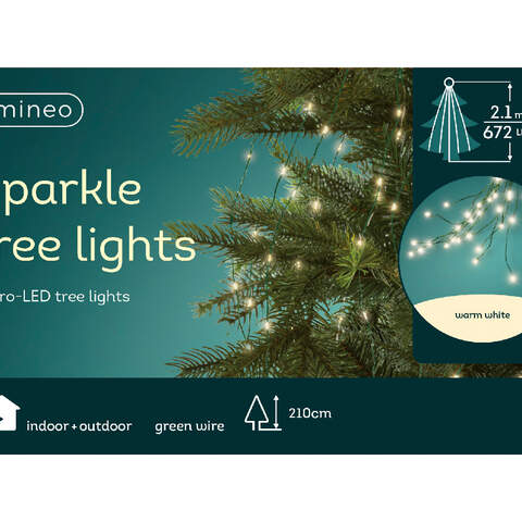 Micro  LED  tree  bunch  L210cm warm white