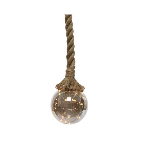 Micro Led Ball Steady Bo Indoor Smokey/Classic Warm Dia14Cm - Christmas Lights - Windyridge Garden Centre