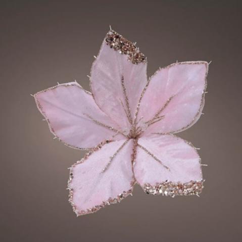 fib optic flower o clip ind bo warm white Light Pink