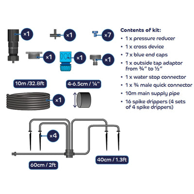 Flopro Plug & Go Watering: Pots & Containers Kit
