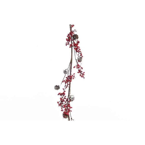 Foam Berry Garland W Pinecone - Christmas - Windyridge Garden Centre