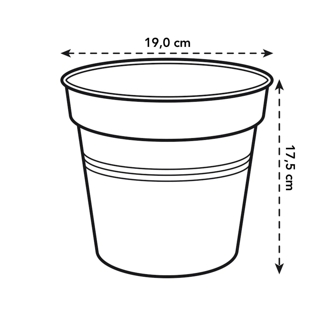 Green Basics Grow Pot Ø19cm Living Black