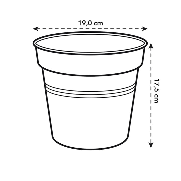 Green Basics Grow Pot Ø19cm Living Black