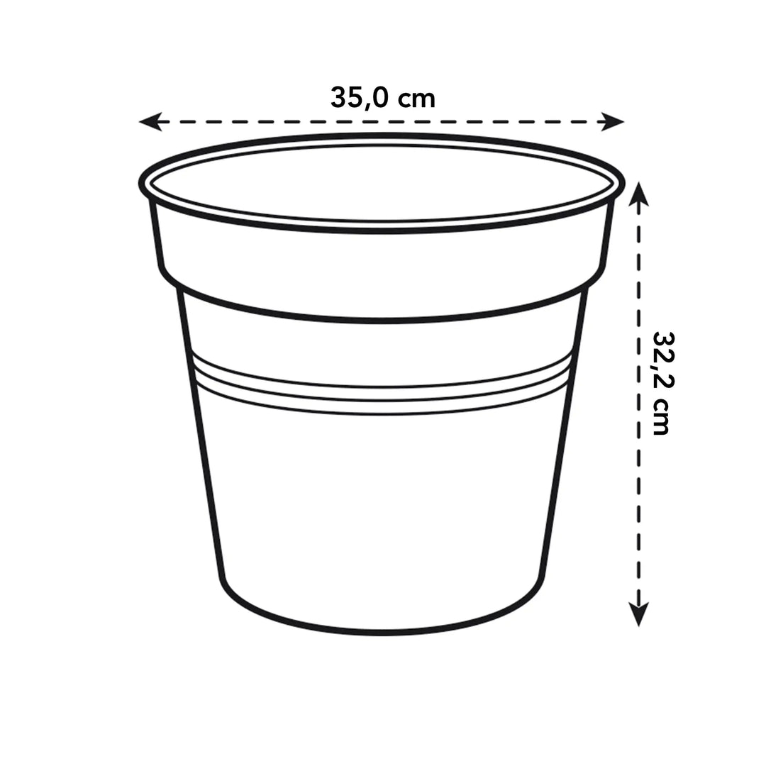 Green Basics Grow Pot Ø35cm Living Black