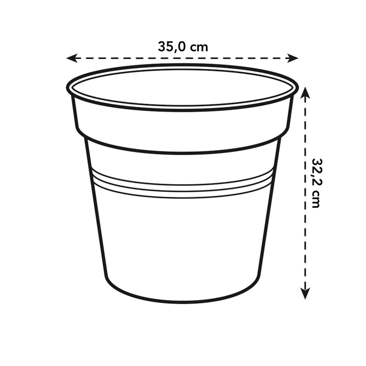 Green Basics Grow Pot Ø35cm Living Black
