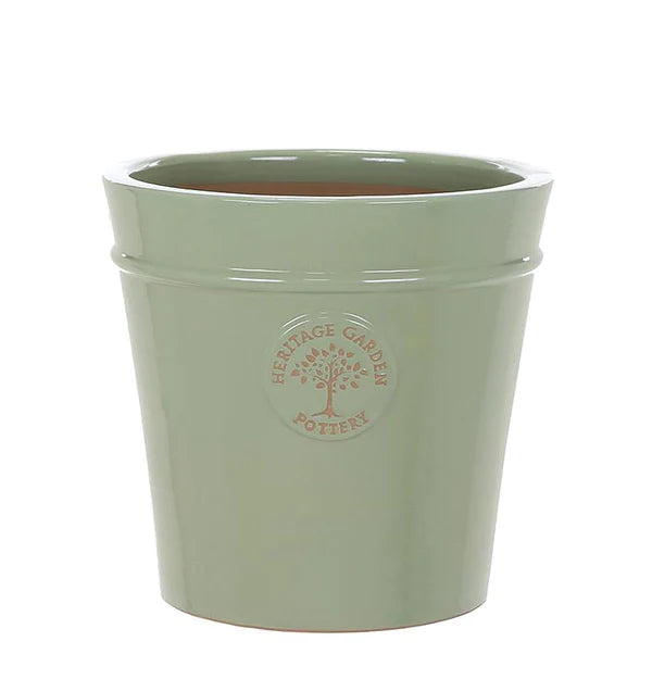 MINT GREEN POT 33CM HERITAGE