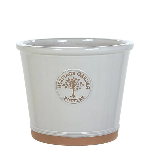 WHITE EDWARD V POT 25CM