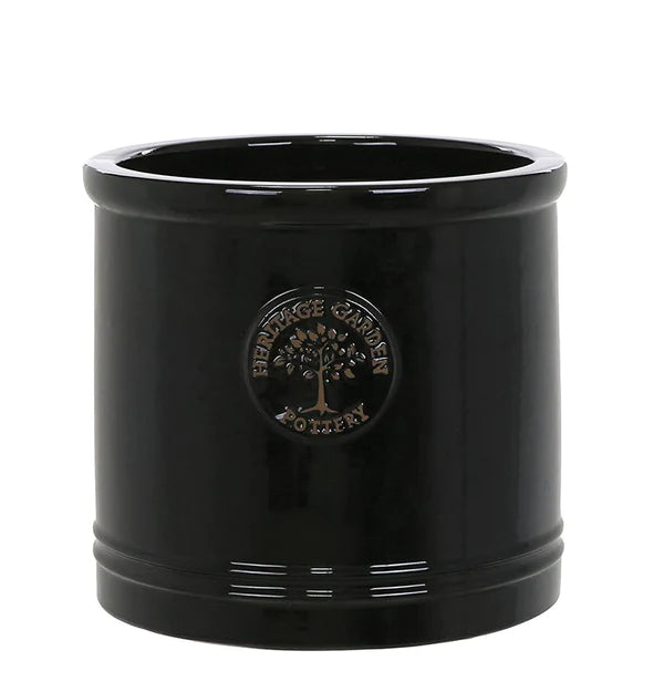 BLACK CYLINDER 20CM HERITAGE