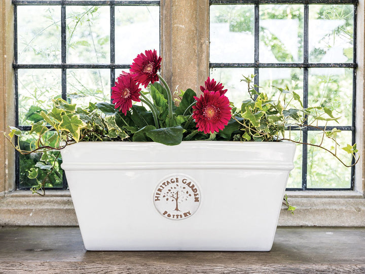 33CM EDWARDIAN TROUGH WHITE