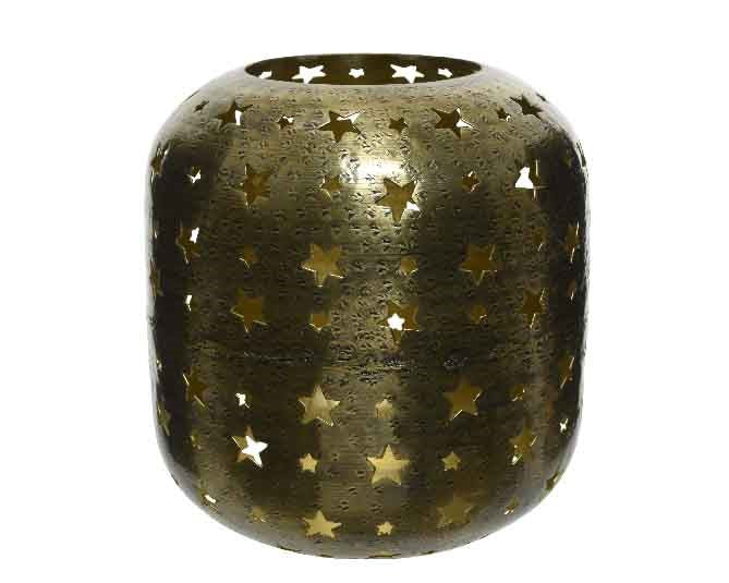 Iron Lantern W Star Cutoutdia20X21Cm - Christmas - Windyridge Garden Centre
