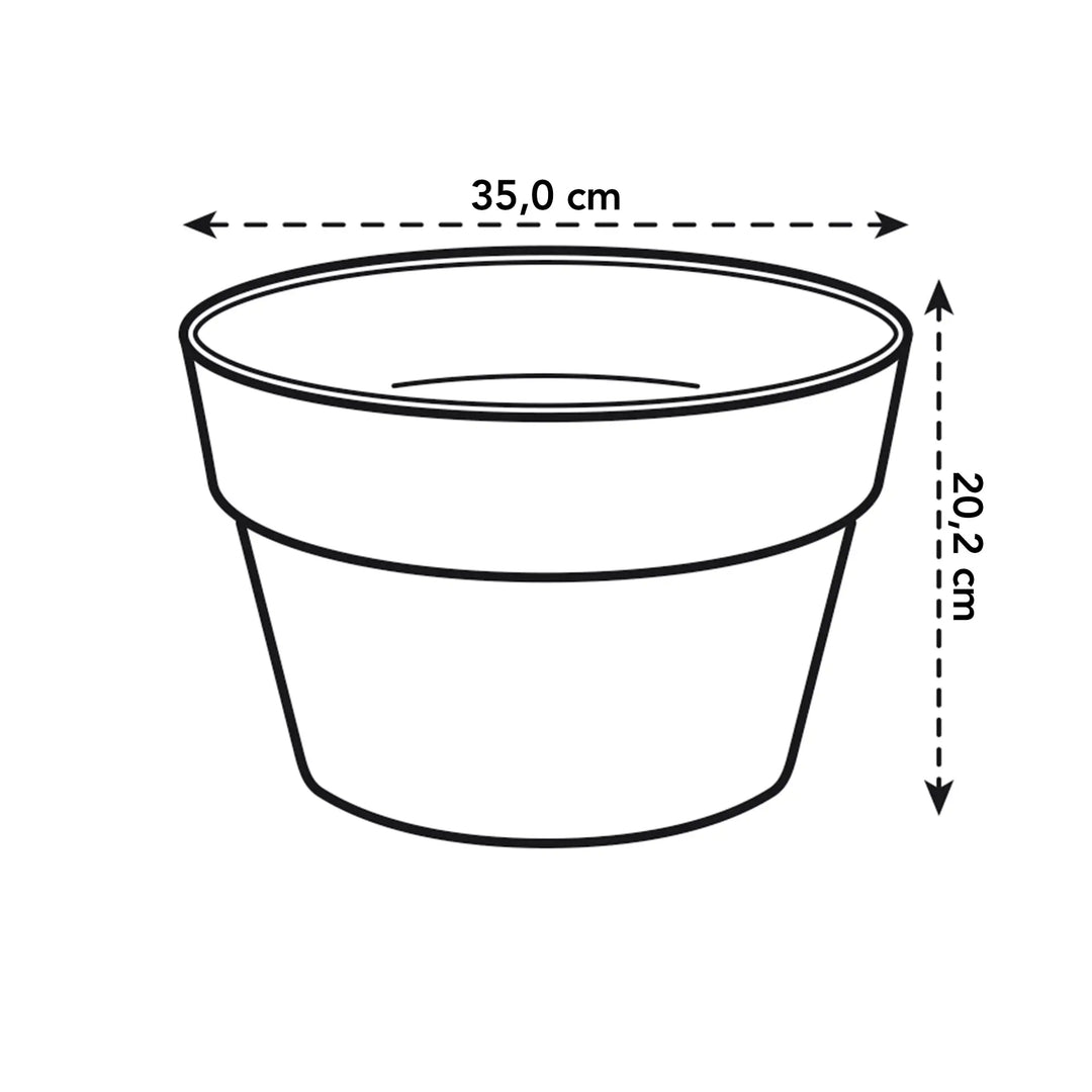 Loft Urban Bowl Pot Ø35cm Anthracite