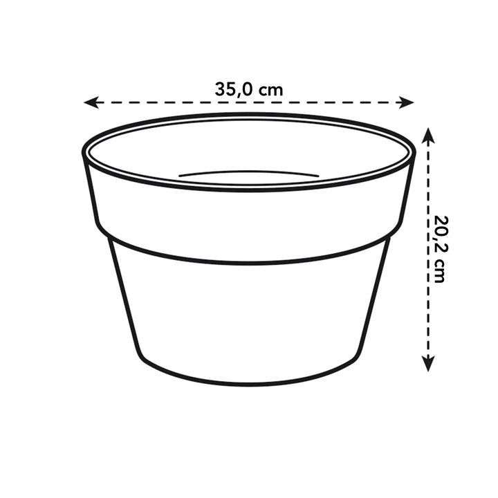 Loft Urban Bowl Pot Ø35cm Anthracite