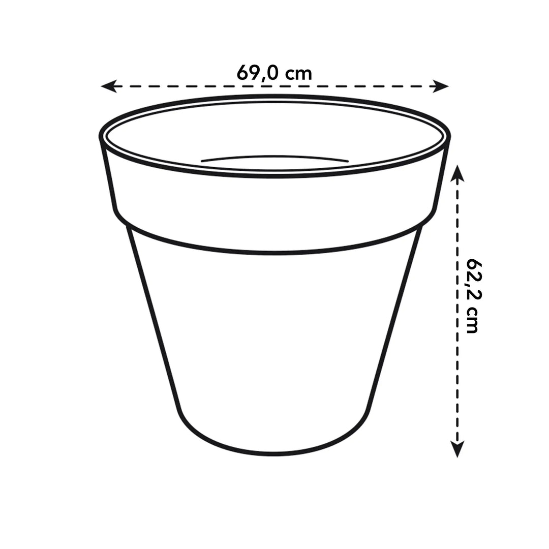 Loft Urban Round Pot Ø70cm Athracite
