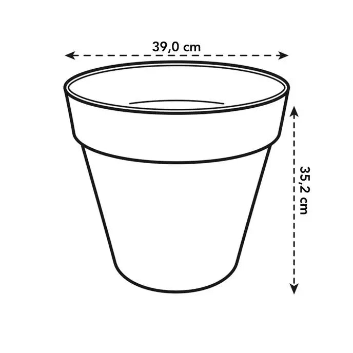 Loft Urban Round Pot On Wheels Ø40cm Athracite