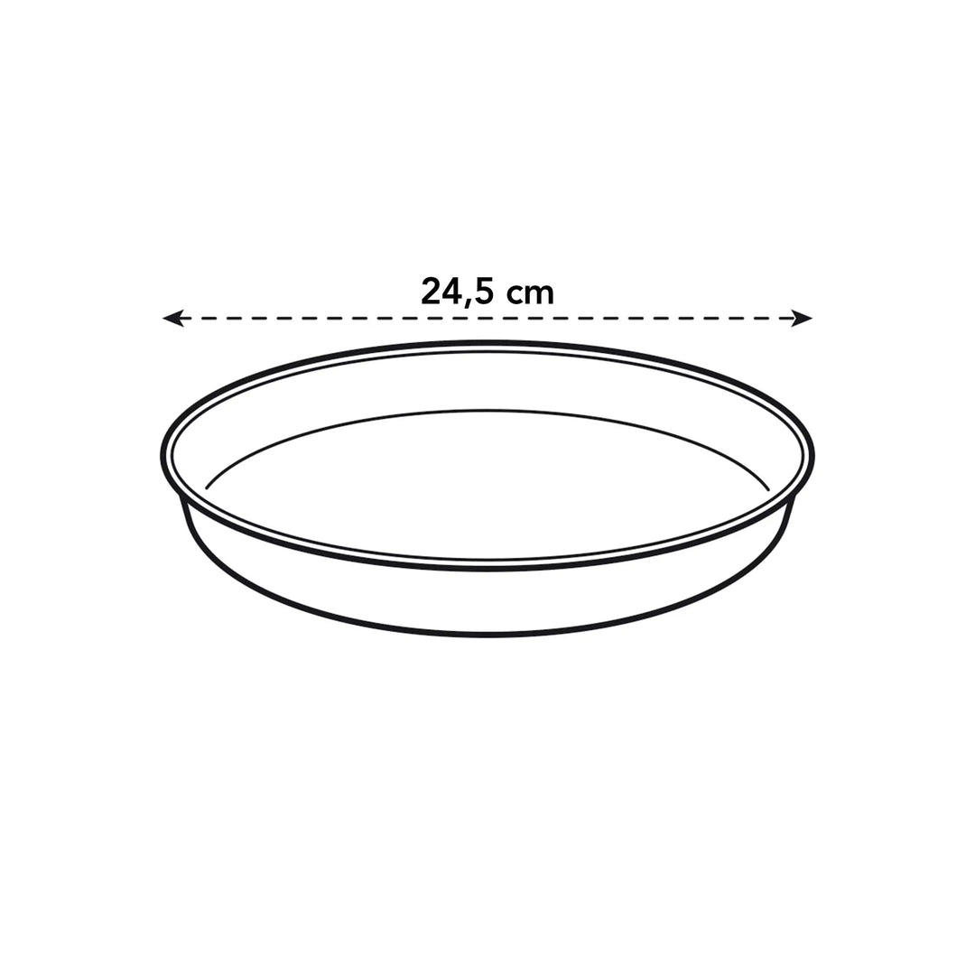 Loft Urban Saucer Round Ø24cm Warm Grey