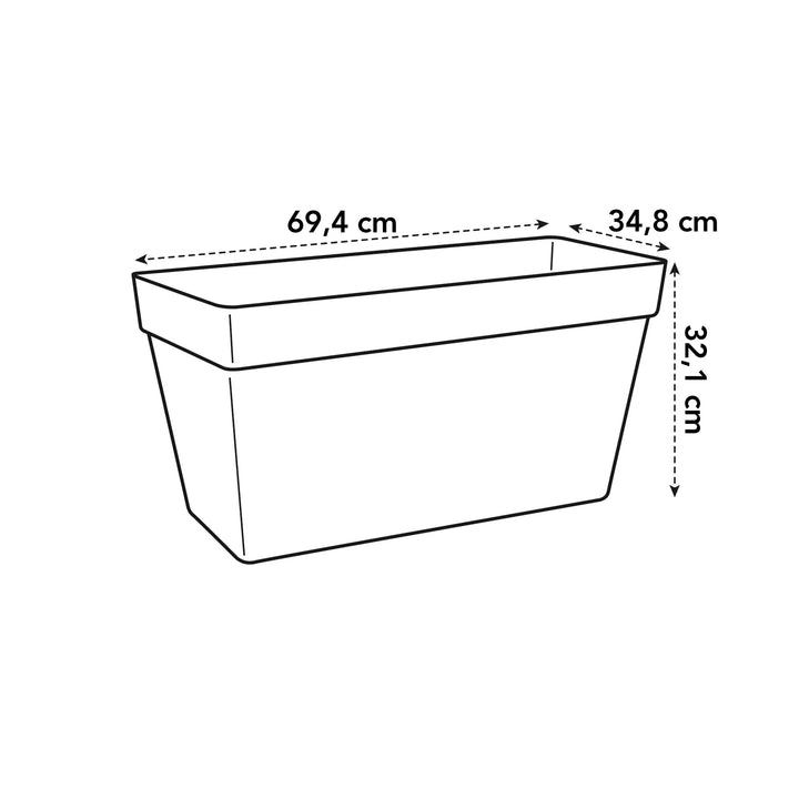 loft urban terrace anthracite 70cm wheels