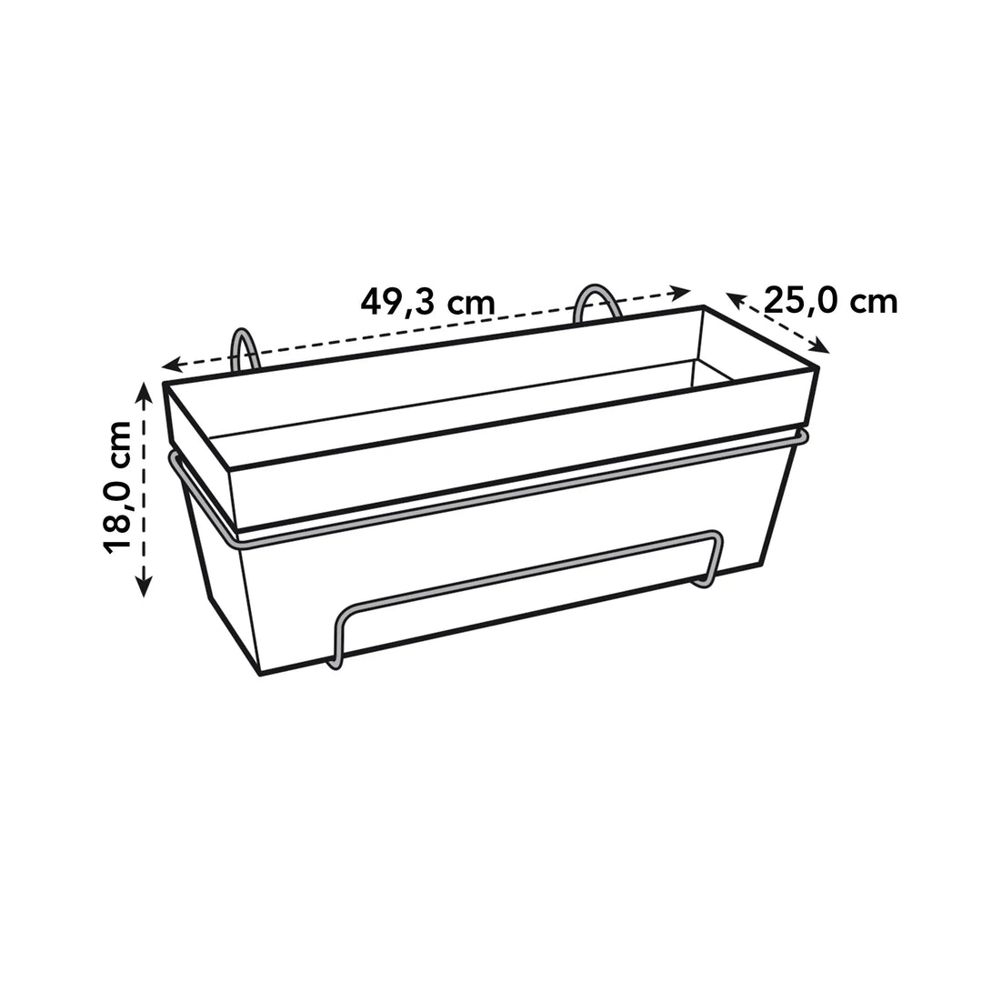 loft urban trough allin1 anthracite 50cm