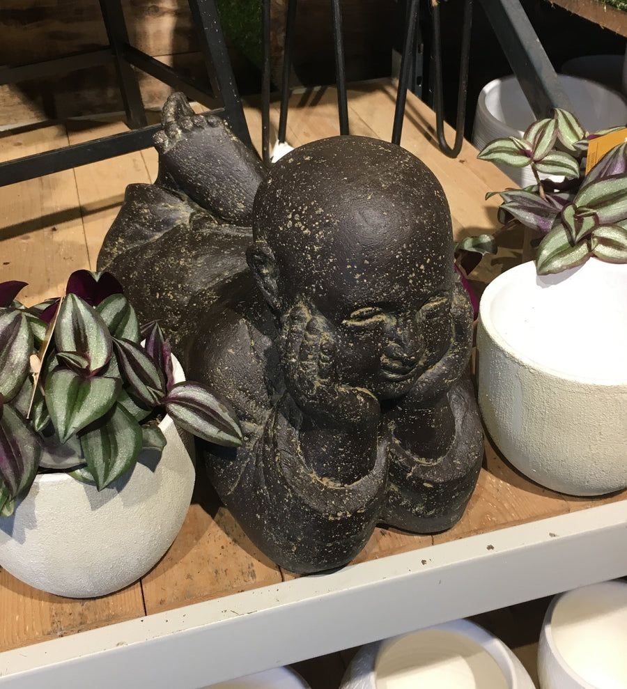Lying Monk - Garden Ornaments - Windyridge Garden Centre