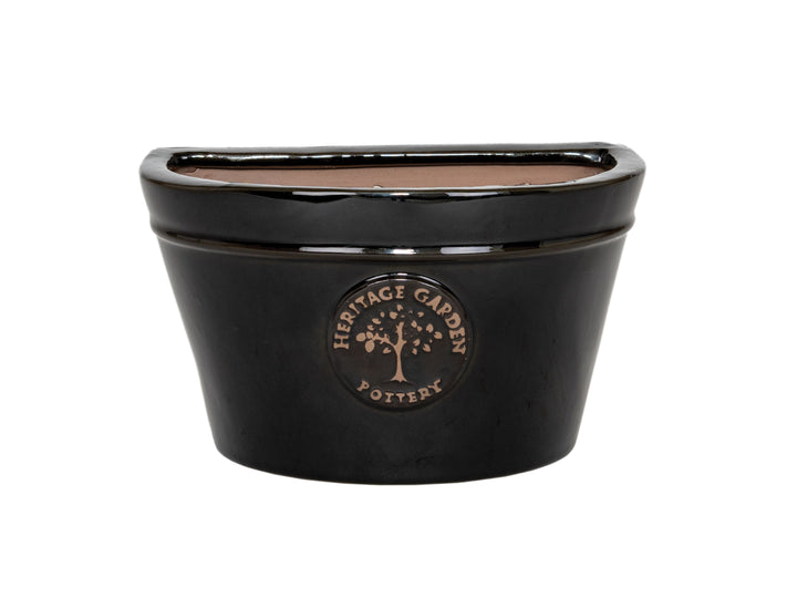 Edwardian Wall Pot Black Ø35cm